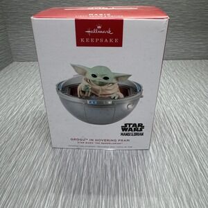 Hallmark Keepsake 2024 Grogu Hovering Pram Ornament Star Wars Mandalorian